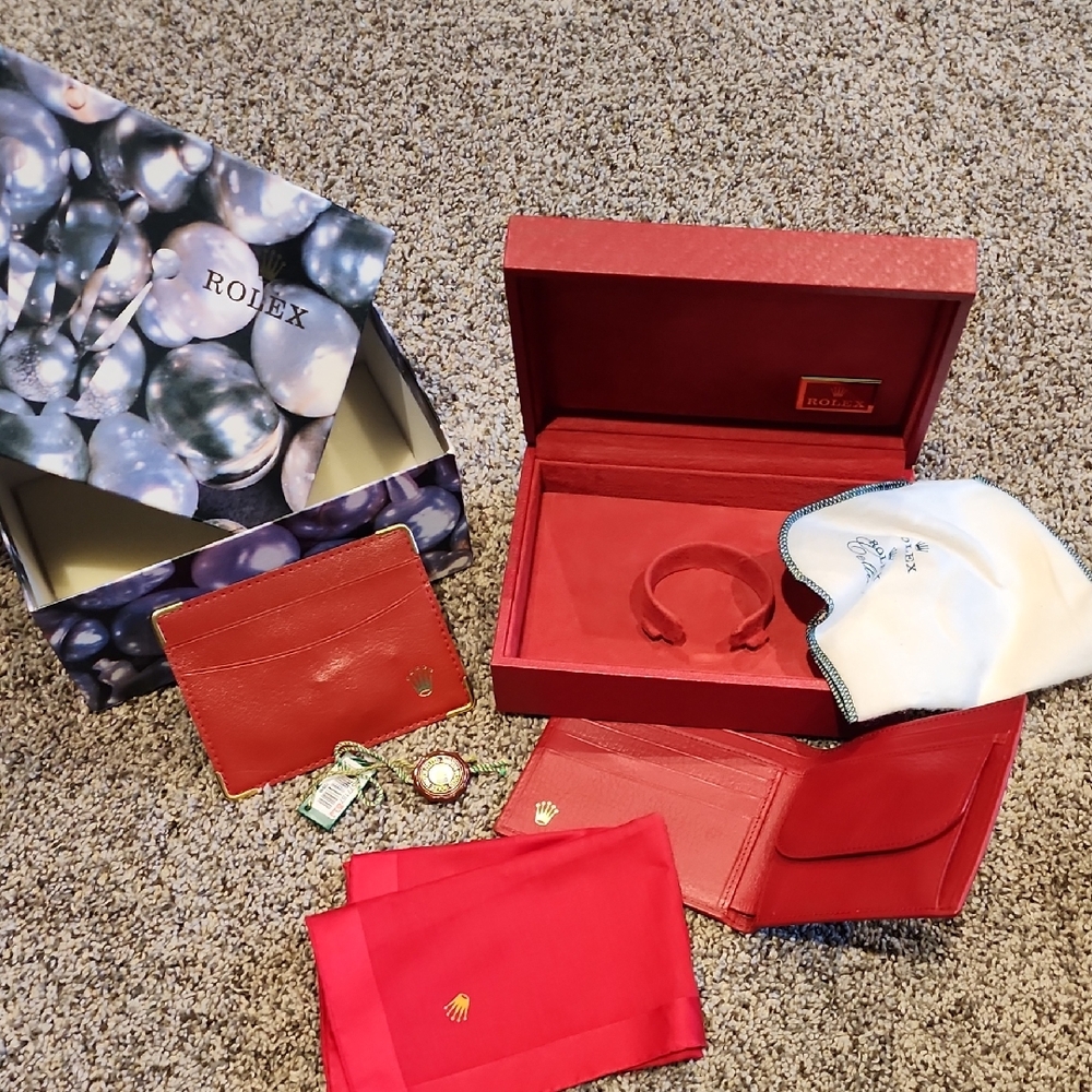 Red Rolex Women's Accessory Set
